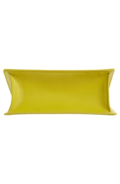 Ferragamo Double Gancio Leather Mini Clutch In Yellow