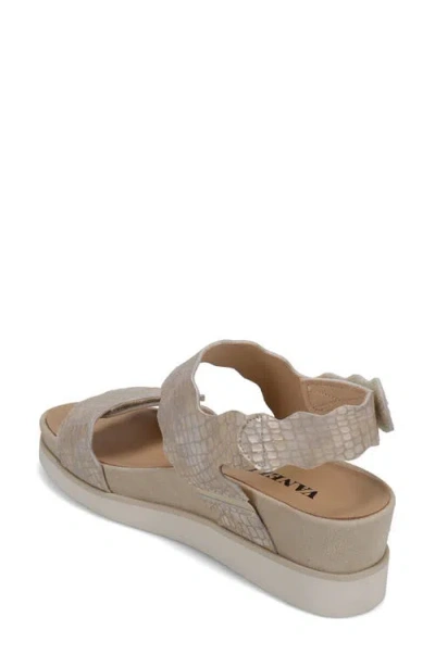 Vaneli Ulani Platform Wedge Sandal In Gold