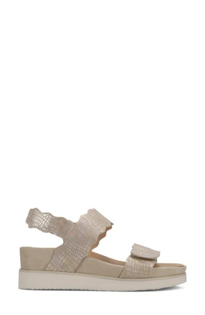 Vaneli Ulani Platform Wedge Sandal In Gold