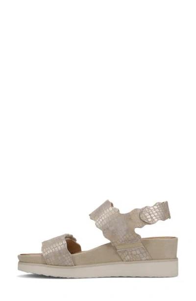 Vaneli Ulani Platform Wedge Sandal In Gold