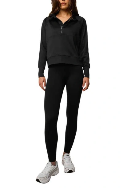 Greyson Nash Half Zip Sweatshirt In Black