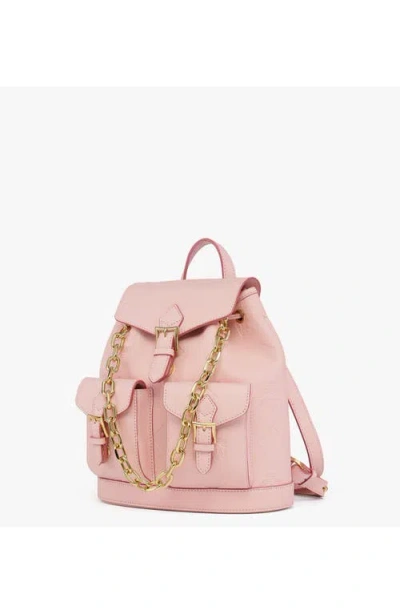 Mcm Aren Drawstring Backpack In Pink