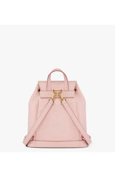 Mcm Aren Drawstring Backpack In Pink