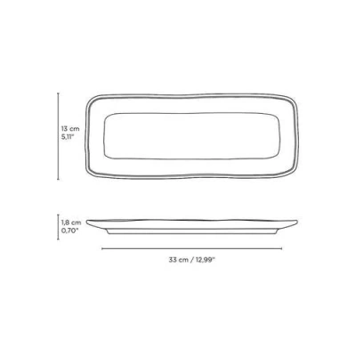 Porto Brasil Rectangular Platter Medium Set Of 4 In Brown