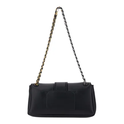 Jacquemus Le Bambino Chaine Nappa Leather Shoulder Bag In Black