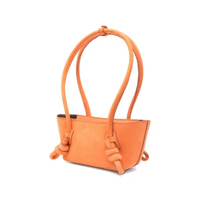 Hereu Fleca Leather Shoulder Bag In Orange