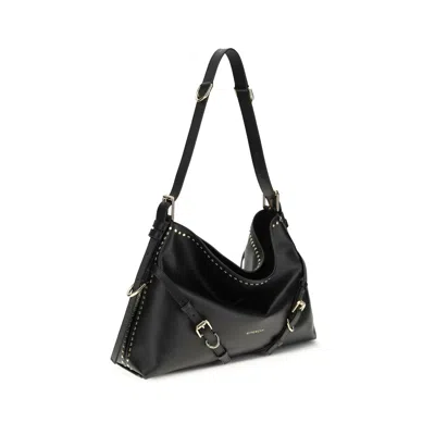 Givenchy Women Large Voyou Shoulder Bag In Shiny Leather