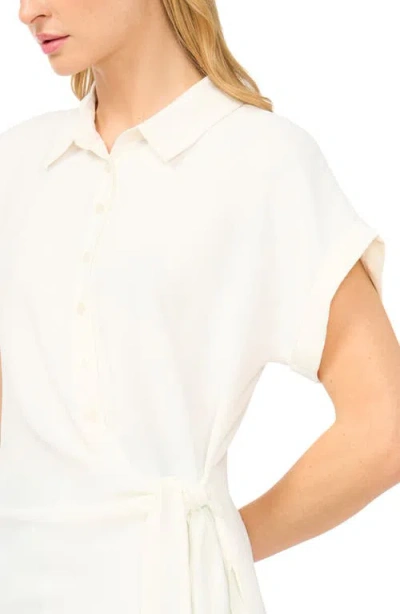 Halogenr Halogen(r) Asymmetric Tie Front Shirt In White