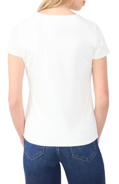 Halogenr Halogen(r) V-neck Compression T-shirt In White