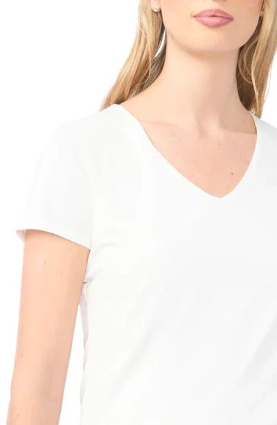 Halogenr Halogen(r) V-neck Compression T-shirt In White