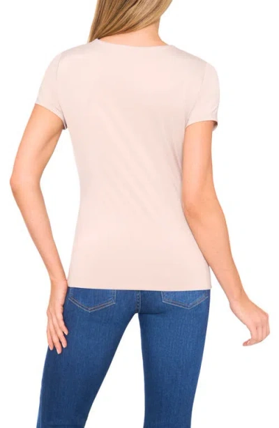 Halogenr Halogen(r) V-neck Compression T-shirt In Pink