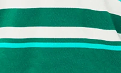 P.e Nation Retreat Stripe Collar Knit Pullover In Green