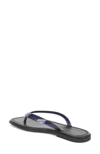 Veronica Beard Clea Jelly Flip-flop Sandal In Black