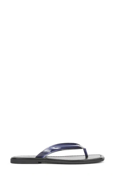 Veronica Beard Clea Jelly Flip-flop Sandal In Black