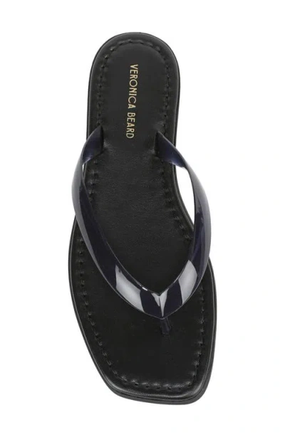 Veronica Beard Clea Jelly Flip-flop Sandal In Black
