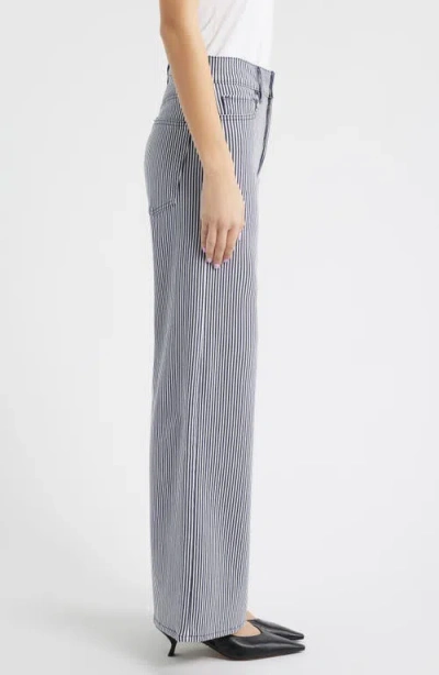 Frame Le Slim Palazzo High Waist Wide Leg Jeans In Blue