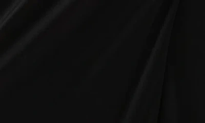 Versace Draped Viscose Liquid Jersey Gown In Black