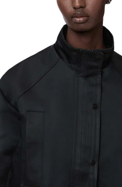 Allsaints Polyester Luellah Oversized Jacket In Black