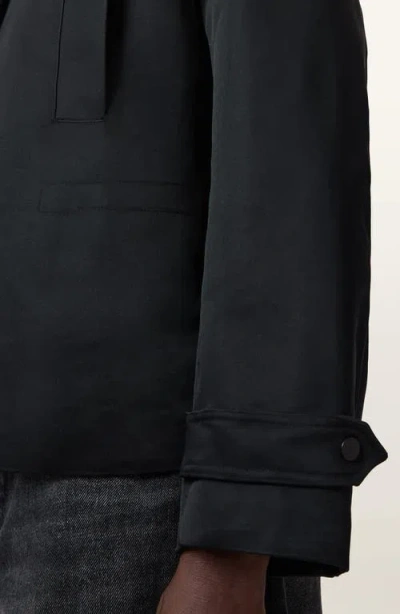 Allsaints Polyester Luellah Oversized Jacket In Black