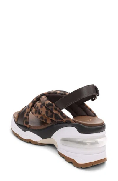 Ash Dixie Bis Leopard Slingback Slide Sandal In Multi