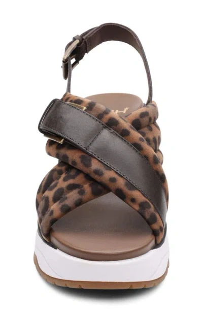 Ash Dixie Bis Leopard Slingback Slide Sandal In Multi