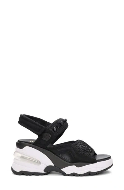 Ash Diva Slingback Platform Sandal In Black