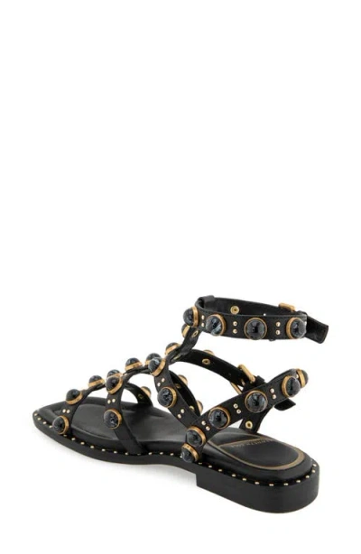 Kenneth Cole Ruby Stones Ankle Strap Sandal In Black