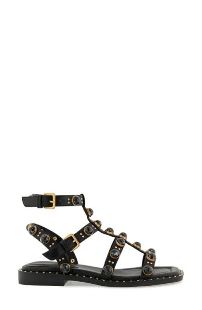 Kenneth Cole Ruby Stones Ankle Strap Sandal In Black