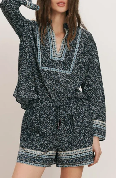Veronica Beard Cyra Cotton Blend Top In Multi