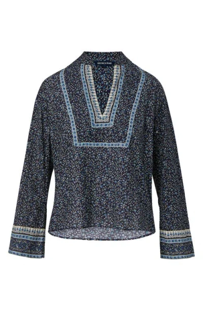 Veronica Beard Cyra Cotton Blend Top In Multi