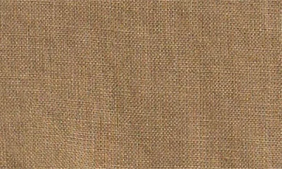 Madewell Button Front Linen Shell Top In Brown