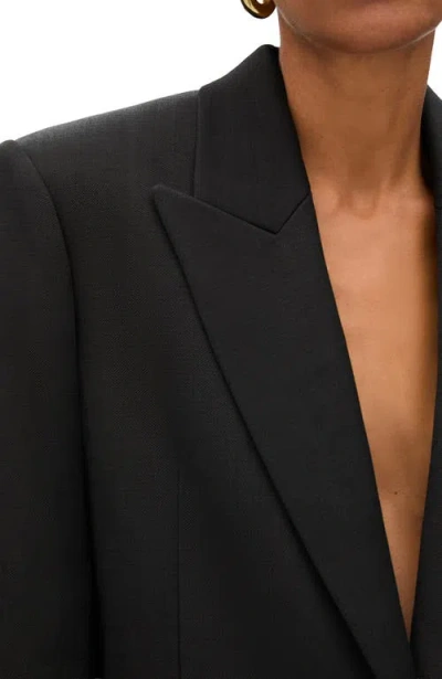 Another Tomorrow Oversized Tailored Jacket In Black