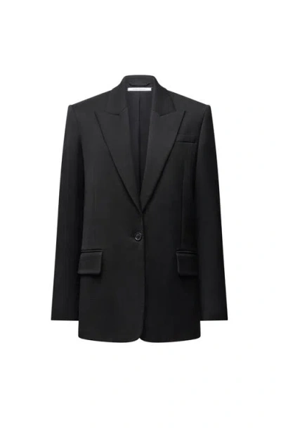 Another Tomorrow Oversized Tailored Jacket In Black
