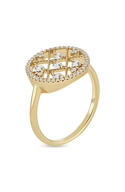 Bony Levy Audrey Diamond Statement Ring In Red