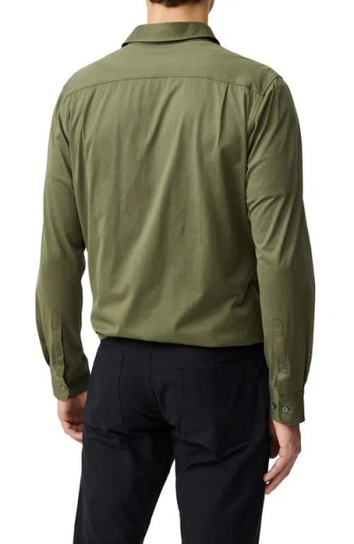 Rodd & Gunn Ascot Park Long Sleeve Slim Fit Shirt In Green
