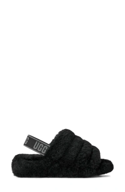 Ugg Fluff Yeah Flatform Slippers In Black
