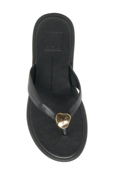 Dolce Vita Jaina Embellished Flip Flop In Black