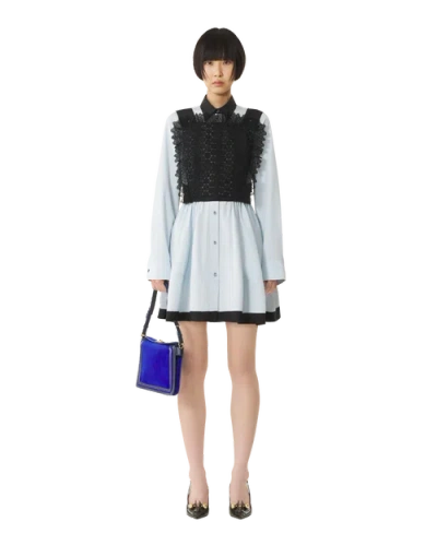 Lanvin Compagnon Small Asymmetrical Bag In Python Finishing