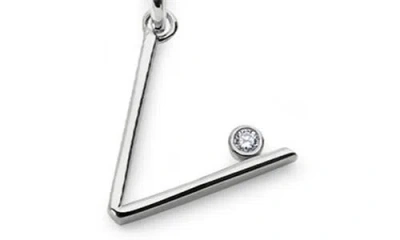 Monica Vinader Lab Grown Diamond Initial Pendant In Pattern