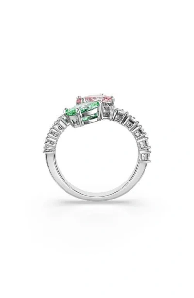 Swarovski X Ariana Grande Crystal-embellished Open Ring In Red