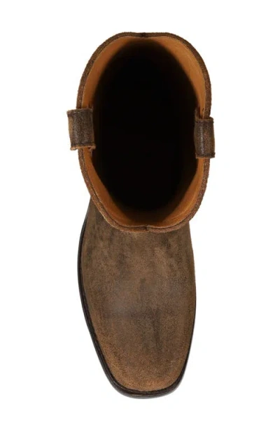 Frye Duke Roper Pull-on Plain Toe Boots In Brown