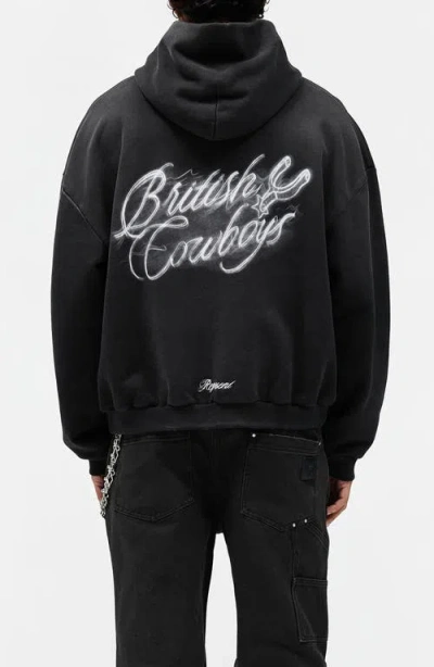 Represent Stylish Stained Sweater For Men In Black