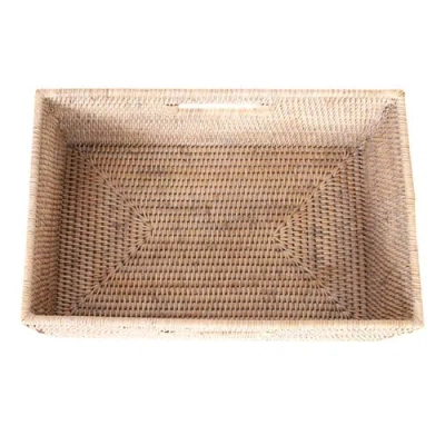 Artifacts Trading Company ™ Artifacts Rattan Rectangular Shelf Basket With Side Handles In Neutral