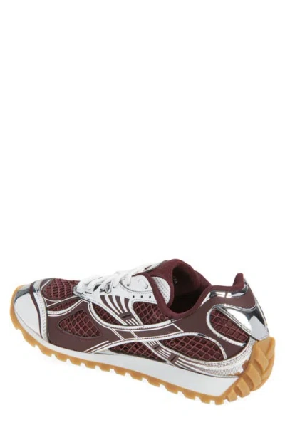 Bottega Veneta Men Fondant And Silver Technical Fabric And Mesh Orbit Sneakers In Multi