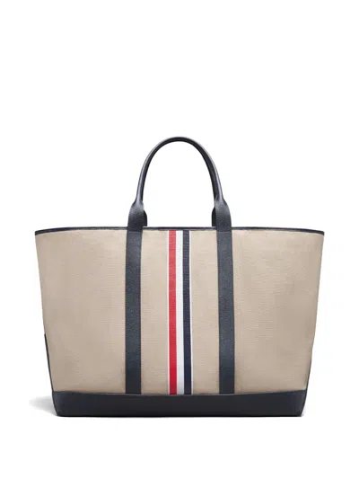 Thom Browne Oversized Tool Tote Bag In Neutral