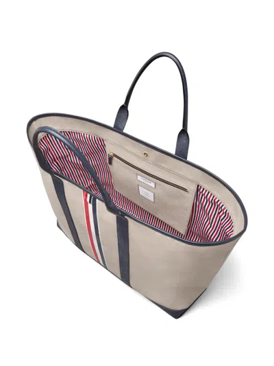 Thom Browne Oversized Tool Tote Bag In Neutral