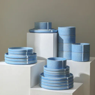 Stone Lain Bao Stoneware 12-piece Dinnerware Set In Blue