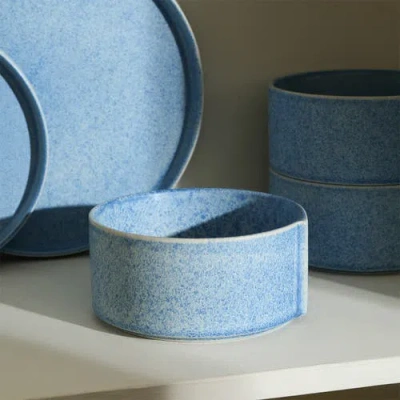 Stone Lain Bao Stoneware 12-piece Dinnerware Set In Blue