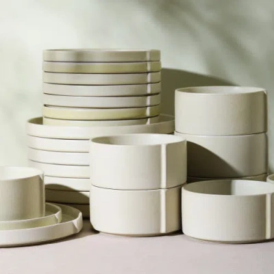 Stone Lain Bao Stoneware 12-piece Dinnerware Set In Neutral
