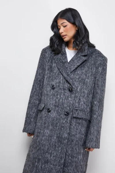 Warehouse Structured Shoulder Coat In Gray